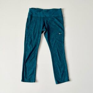 Nike dri-fit running leggings in green